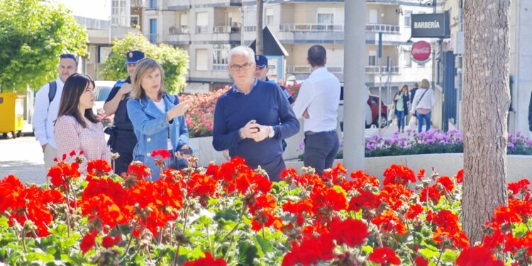 Ponteareas se engalana con 5.000 nuevas plantas para celebrar el Corpus Christi