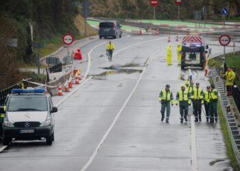 El puente de Pedre, en Cerdedo-Cotobade, recupera sus dos carriles tras el trágico siniestro de bus de las navidades de 2022