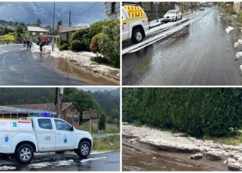 Una espectacular granizada provoca un accidente con siete vehículos implicados en la AP-9