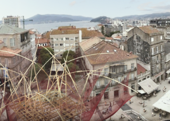 Un pabellón en forma de batea convertirá Porta do Sol en lugar de encuentro de la arquitectura urbana