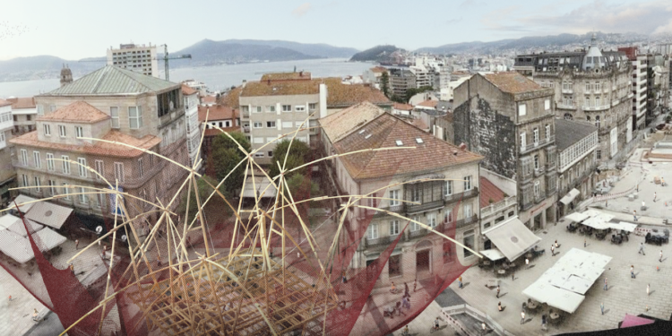 Un pabellón en forma de batea convertirá Porta do Sol en lugar de encuentro de la arquitectura urbana