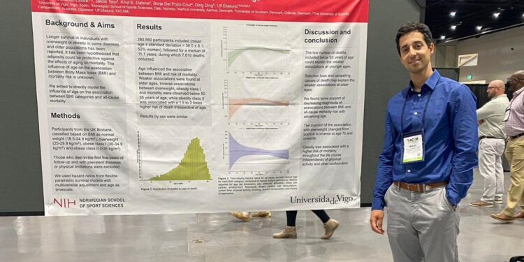Miguel Adriano Sánchez Lastra, investigador do Instituto de Investigación Sanitaria Galicia Sur (IISGS)