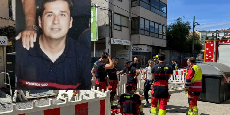 El día más triste de la historia de los bomberos de Vigo: «Descansa en paz Sergio»