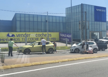 Tres personas heridas en dos accidentes registrados en Vigo