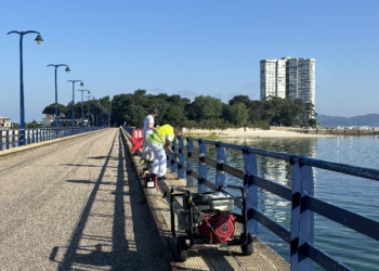 El puente de Toralla se pone a punto para el verano
