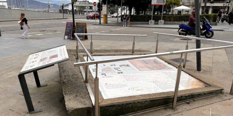 La muralla de Vigo sigue escondida