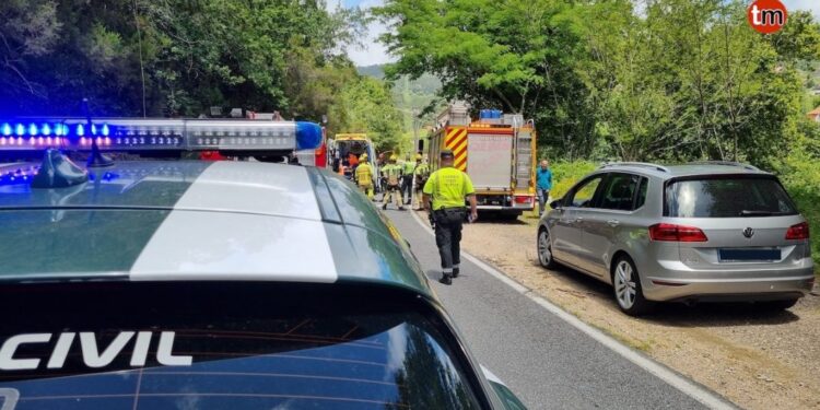 Muere una joven viguesa en Oia al sufrir un accidente cuando viajaba con su madre y su hijo