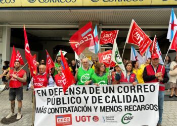 Protesta por la «preocupante» situación de las oficinas de Correos en Vigo