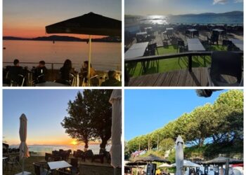 Atardeceres de película en Vigo, el terraceo está de moda en la playa de los Olmos