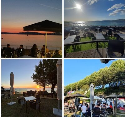 Atardeceres de película en Vigo, el terraceo está de moda en la playa de los Olmos