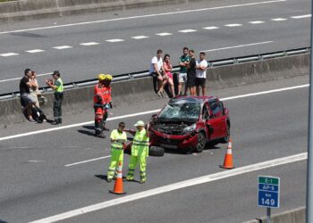 Colapso en la AP9 y colas hasta Vigo por un accidente en Rande