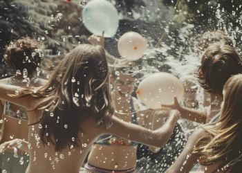 Plan para niños en Baiona: fiesta del agua y de la espuma