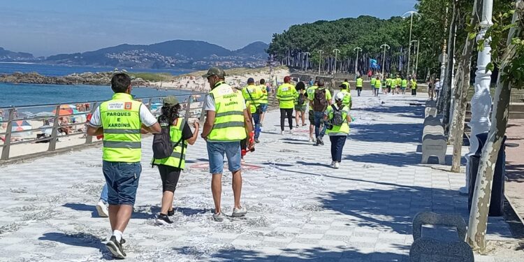 Playas y paseos sufren la huelga de Parques y Jardines
