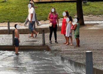 Para refrescarse del calor