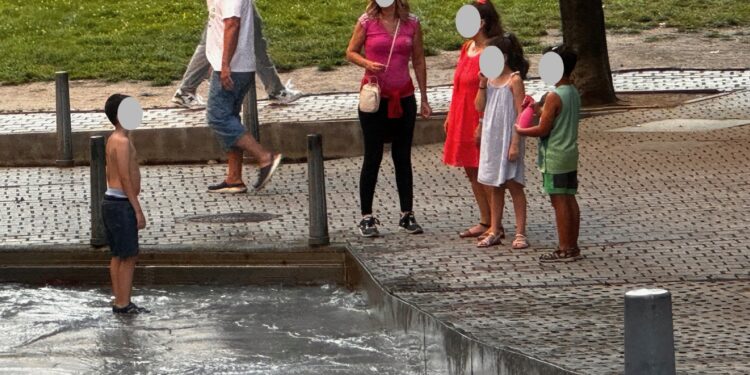 Para refrescarse del calor