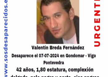 Se busca a Valentín, vecino de Gondomar de 42 años