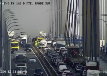 Retenciones para salir de Vigo por un accidente en Rande