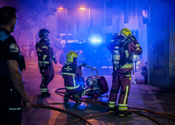 Incendio en un bajo okupado en pleno centro de Vigo
