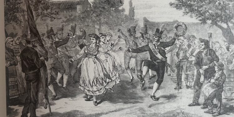 Así eran as regueifas de San Roque, un orixinal e vigués baile