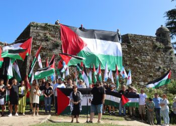 Vigo alza la voz por Palestina en un acto cargado de simbolismo
