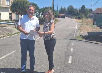 A Deputación analiza a situación do vial As Neves-Estación co fin de mellorar a mobilidade peonil