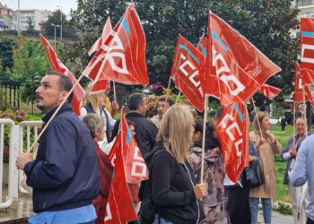 CC.OO. protesta en Vigo por el bloqueo en la negociación de los convenios colectivos