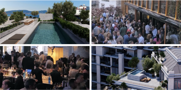 Fiesta por todo lo alto para presentar viviendas de lujo en Vigo