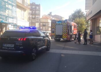 Alarma en Vigo por un incendio en pleno centro de Vigo