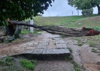 Vigo, la más afectada por el paso de la borrasca Aitor