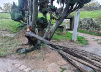 Vigo, la más afectada por el paso de la borrasca Aitor