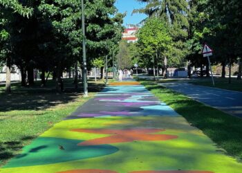 Una alfombra de color en Coia