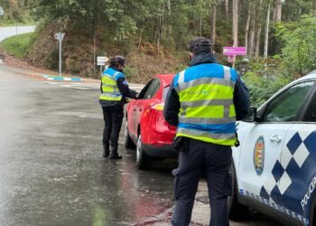 La Policía Local de Mos bate un récord en el mes de agosto