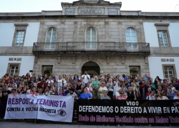 Indignación en Vigo tras el «intento de asesinato» de la joven quemada por su expareja