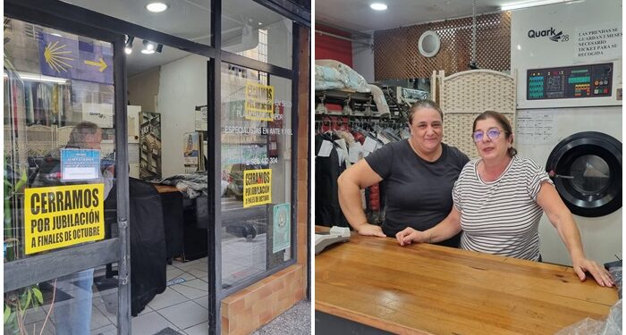 Echa el cierre la tintorería de confianza del barrio histórico de Vigo