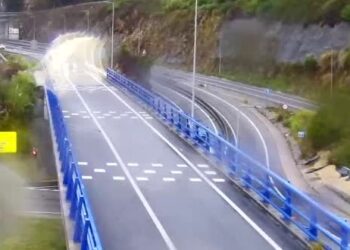 Una persona herida tras una colisión múltiple