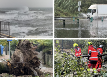 Cortes de luz, árboles derribados y decenas de incidencias: así vive Vigo el paso de la borrasca ‘Kirk’