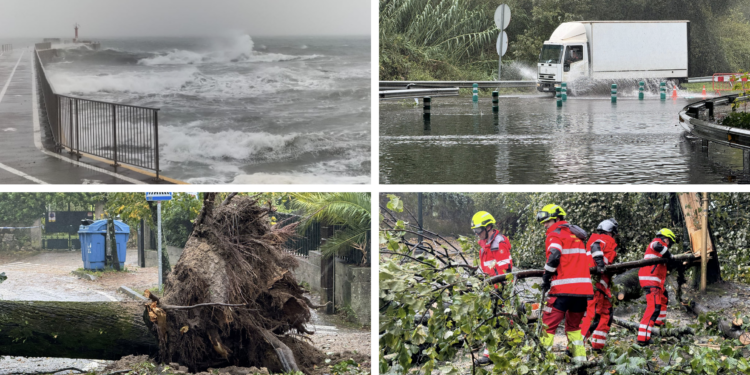 Cortes de luz, árboles derribados y decenas de incidencias: así vive Vigo el paso de la borrasca ‘Kirk’