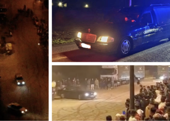 Disuelta una carrera ilegal de coches con un vehículo fúnebre entre los involucrados