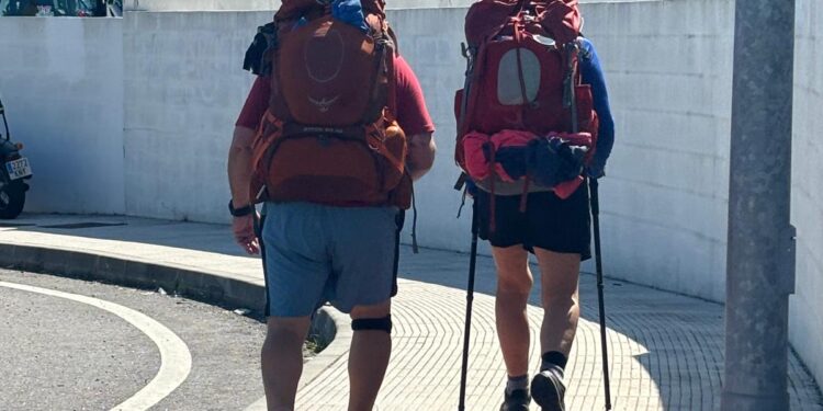Los Amigos dos Pazos pusieron las primeras piedras del Camino Portugués