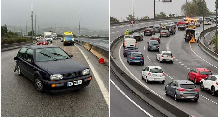 Accidente múltiple en la A-55