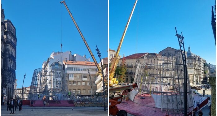 A un mes del encendido de Navidad, así está el icónico árbol que ‘llegará a Marte’