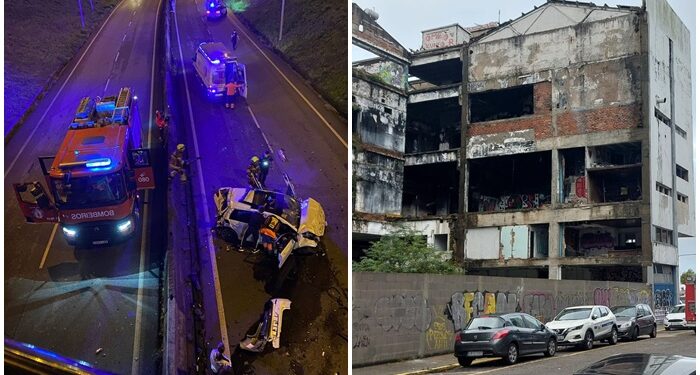 Noche apurada para las emergencias en Vigo