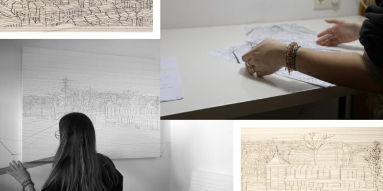 «Sobre debuxar, fiar e habitar»: a arte de Nerea Cordeiro chega a Vigo