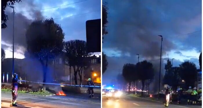 Un incendio deja sin luz, y atrapados, a vecinos de Gran Vía