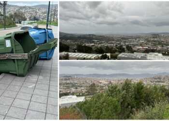 Borrasca Bert en Vigo con rachas de 73 km/h y temperaturas de 23 grados antes de la lluvia