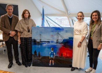 Toya García traslada su celtismo al lienzo