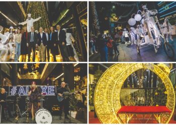 Una pasarela centelleante y mucha «Troula» para encender la Navidad de A Laxe