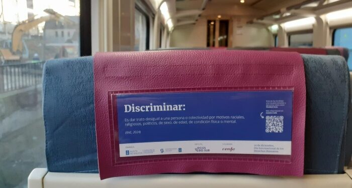 Los trenes gallegos se llenan de mensajes por la igualdad y la inclusión