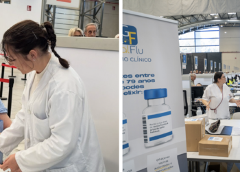 Caballero, entre las 12.000 personas vacunadas de gripe y Covid en el Ifevi