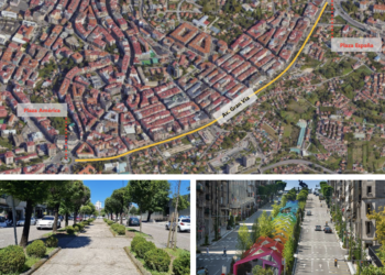 La obra en Gran Vía no se limita a rampas mecánicas: se baraja un túnel